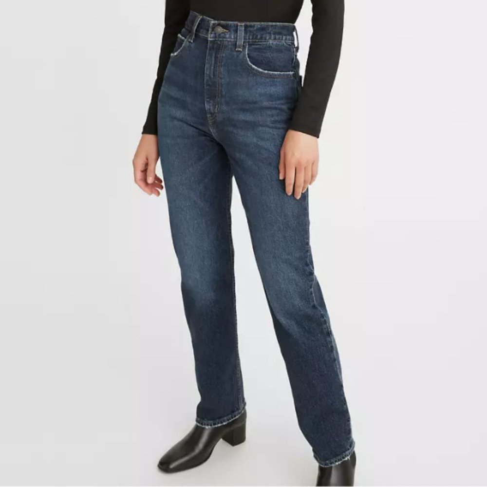 Levi's 70s high rise slim straight jeans 24/25 NWOT